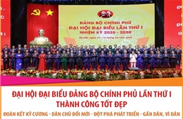Đại hội đại biểu Đảng bộ Chính phủ lần thứ I nhiệm kỳ 2025-2030 thành công tốt đẹp