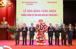 Trường Chính trị tỉnh Điện Biên được công nhận đạt chuẩn mức độ 1