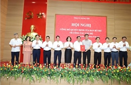 Công bố quyết định về Chủ nhiệm Ủy ban Kiểm tra Tỉnh ủy Hưng Yên