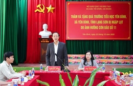 Hỗ trợ các trường học bị ảnh hưởng bão lũ tại Lạng Sơn