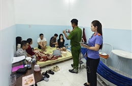Bắt quả tang 9 đối tượng tàng trữ, sử dụng ma túy trái phép