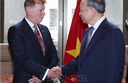 Tổng Bí thư Tô Lâm tiếp Phó Chủ tịch Cấp cao Tập đoàn Airbus khu vực Châu Á- Thái Bình Dương Chris Drewer.