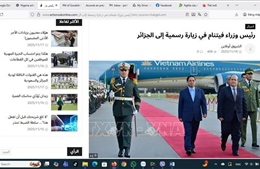 Truyền thông Algeria đồng loạt đưa tin về chuyến thăm của Thủ tướng Phạm Minh Chính