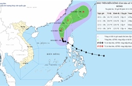 Bão số 14 giữ nguyên hướng và cường độ, Bắc Biển Đông động dữ dội