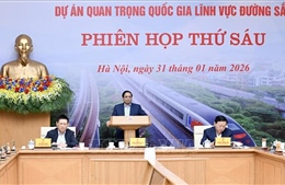 Thủ tướng chủ trì Phiên họp thứ sáu Ban Chỉ đạo các dự án quan trọng lĩnh vực đường sắt