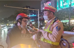 Ngày 2/1, phát hiện 3.373 trường hợp vi phạm nồng độ cồn