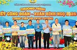 Trên 30.000 công nhân tham gia 'Tết sum vầy' và 'Chợ Tết Công đoàn'