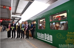 Báo Nhân Dân ra mắt 'Chuyến tàu hạnh phúc': Hành trình nhân văn chào Xuân mới