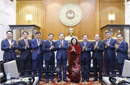 Chủ tịch Quốc hội chúc Tết Ủy ban Trung ương Mặt trận Tổ quốc Việt Nam