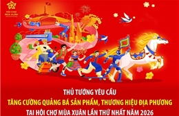Thủ tướng yêu cầu tăng cường quảng bá sản phẩm, thương hiệu địa phương tại Hội chợ Mùa Xuân 2026