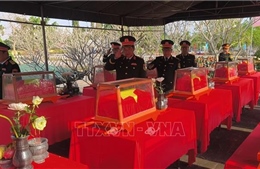 Truy điệu, an táng 36 hài cốt liệt sĩ