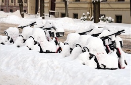 Latvia ghi nhận lớp tuyết dày nhất trong hơn một thập kỷ do bão tuyết