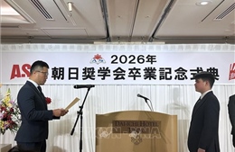 Dấu ấn của du học sinh Việt Nam tại Lễ chúc mừng tốt nghiệp Hội học bổng báo Asahi 2026