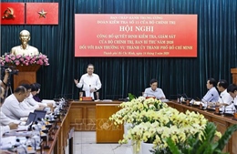 Công bố quyết định kiểm tra, giám sát đối với Ban Thường vụ Thành ủy TP Hồ Chí Minh