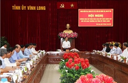 Đoàn kiểm tra, giám sát số 23 của Bộ Chính trị làm việc với Tỉnh ủy Vĩnh Long