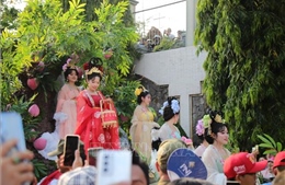 Hàng nghìn người dự lễ rước kiệu Bà tại Miếu Bà Thiên Hậu