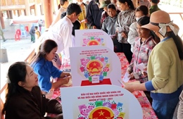 Không khí phấn khởi trong ngày bầu cử ở 'Ngã ba Đông Dương'