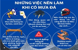 Những việc nên làm và không nên làm khi xảy ra mưa đá
