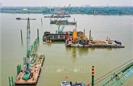 Tăng tốc 7 cầu vượt sông Hồng, nhiều dự án đạt trên 70% khối lượng thi công