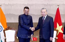 Tổng Bí thư, Chủ tịch nước Tô Lâm tiếp Thủ hiến bang Maharashtra của Ấn Độ
