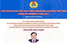 Danh sách Chủ tịch và Phó Chủ tịch Tổng Liên đoàn Lao động Việt Nam khóa XIV, nhiệm kỳ 2026-2031
