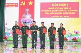 Cà Mau: Thành lập đội tìm kiếm, quy tập hài cốt liệt sĩ