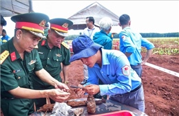 Phát hiện mộ tập thể cùng nhiều di vật; lấy mẫu hài cốt liệt sĩ để giám định