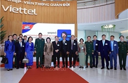 Chủ tịch Quốc hội Vương quốc Campuchia thăm Tập đoàn Viettel