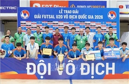 Thái Sơn Nam Thành phố Hồ Chí Minh vô địch Giải Futsal U20 quốc gia 2026