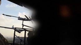 Hamas tung video dùng máy bay không người lái tấn công xe tăng Israel ở Dải Gaza