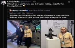 Đặc phái viên Tổng thống Putin chỉ rõ mục đích dùng vấn đề Ukraine của cựu Ngoại trưởng Mỹ Hillary Clinton