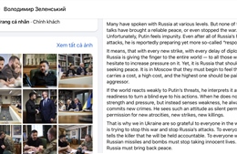 Tổng thống Ukraine phản hồi cảnh báo của Tổng thống Putin về vụ oanh tạc cơ Nga bị tấn công