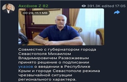Crimea ban bố tình trạng khẩn cấp khi Ukraine gia tăng tấn công đường không