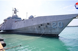 Sau khi được Trung Quốc viện trợ cải tạo, căn cứ hải quân Campuchia lần đầu đón tàu Mỹ