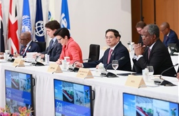 Thủ tướng Phạm Minh Chính dự và phát biểu tại phiên thứ hai Hội nghị Thượng đỉnh G7 mở rộng