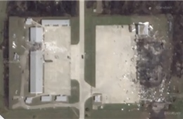 Ukraine công bố ảnh vệ tinh về vụ tấn công phá hủy kho UAV Shahed của Nga