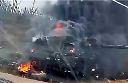 Lần đầu xuất hiện trong xung đột Nga – Ukraine, xe tăng Challenger 2 trúng hoả lực bùng cháy