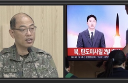 Quân đội Hàn Quốc lên tiếng về quỹ đạo bay ‘bất thường’ của tên lửa Triều Tiên