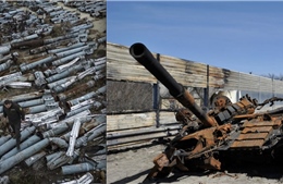 Cuộc xung đột ở Ukraine nhìn từ ‘nghĩa địa’ tên lửa, xe tăng