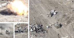 Video hiếm hoi ghi lại khoảnh khắc UAV tấn công robot trên chiến trường Ukraine