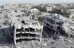 Những cảnh quay cho thấy mức độ tàn phá kinh hoàng ở Dải Gaza sau 7 tuần giao tranh