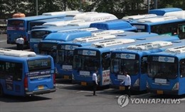Hàn Quốc: Hàng nghìn tài xế xe buýt Seoul đình công đòi tăng lương