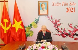 Tổng Bí thư, Chủ tịch nước Nguyễn Phú Trọng điện đàm với Tổng Bí thư Lào Thongloun Sisoulith
