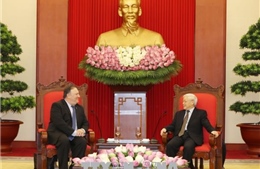 Tổng Bí thư Nguyễn Phú Trọng tiếp Ngoại trưởng Hoa Kỳ Mike Pompeo