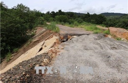 Huyện biên giới Ia H’Drai ​tiếp tục ngập úng do mưa lớn
