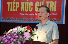 Bộ trưởng Bộ Công an Tô Lâm tiếp xúc cử tri tại xã Thùy Hòa, huyện Yên Phong, Bắc Ninh