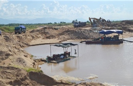 An Giang: Nóng tình trạng khai thác cát trái phép ở khu vực biên giới