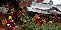 Ít nhất 14 thiệt mạng, mất tích do lở bùn sau mưa lớn 