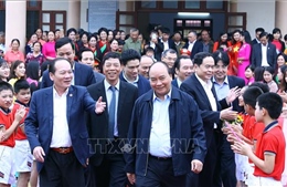 Thủ tướng Nguyễn Xuân Phúc dự Ngày hội Đại đoàn kết toàn dân tộc tại Bắc Giang