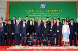 Chủ tịch Quốc hội Nguyễn Thị Kim Ngân dự Khai mạc Hội nghị thường niên lần thứ 27 Diễn đàn Nghị viện châu Á-Thái Bình Dương